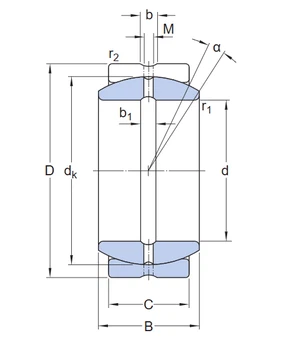 GEZ 400 ES Spherical Plain Bearing drawing GEZ 400 ES Spherical Plain Bearing drawing